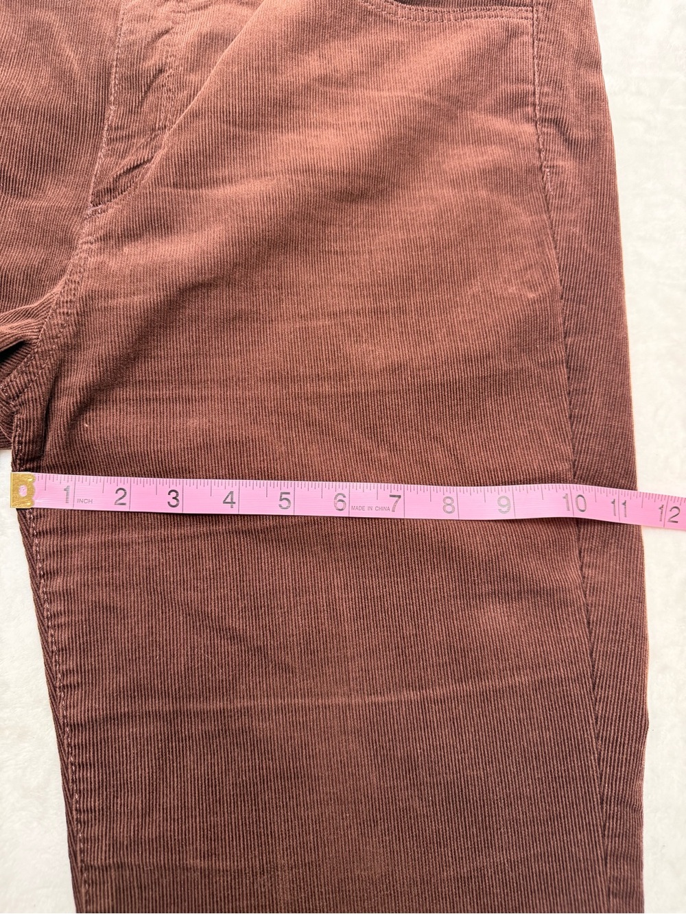 LOFT Modern Corduroy Flare Pants Brown 12/31 Y2K Style Bootcut Dark Academia - Picture 9 of 12